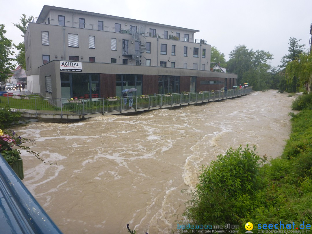 Hochwasser: Ravensburg, Weingarten, Baienfurt, 01.06.2024