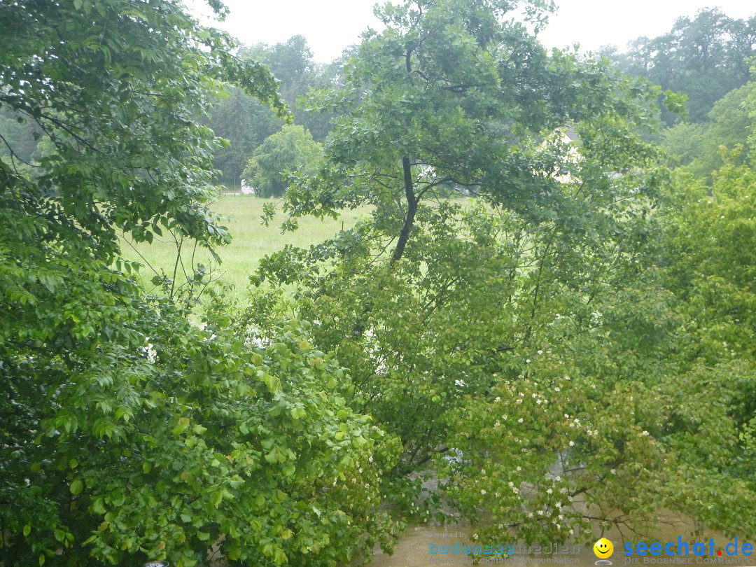 Hochwasser: Ravensburg, Weingarten, Baienfurt, 01.06.2024