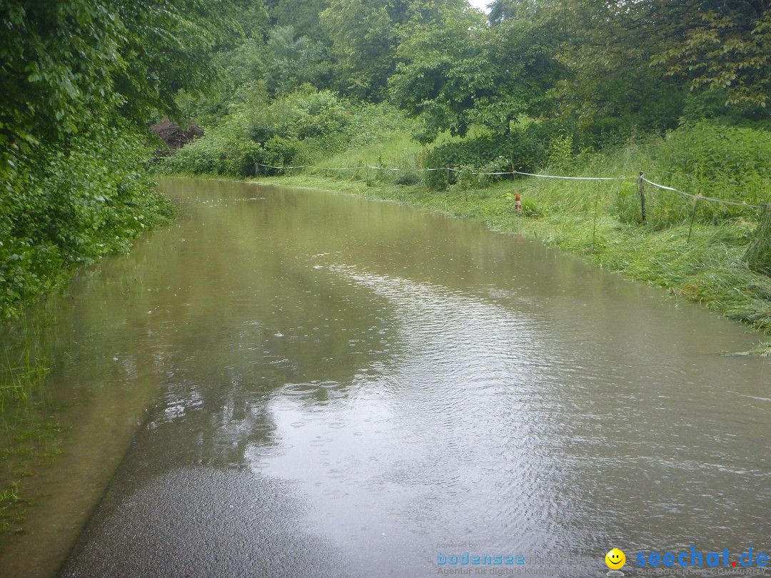 Hochwasser: Ravensburg, Weingarten, Baienfurt, 01.06.2024