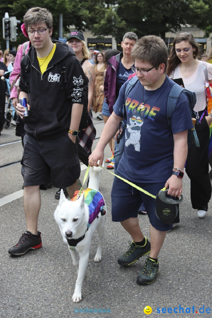 ZURICH PRIDE FESTIVAL: Zuerich - Schweiz, 15.06.2024