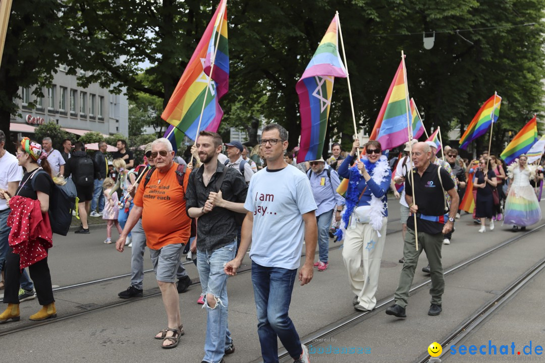 ZURICH PRIDE FESTIVAL: Zuerich - Schweiz, 15.06.2024