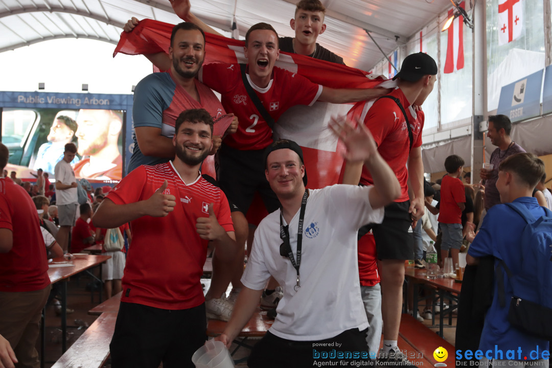 Europameisterschaft 2024: Schweiz-Italien 2:0: Arbon, 29.06.2024