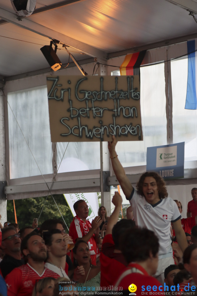 Europameisterschaft 2024: Schweiz-Italien 2:0: Arbon, 29.06.2024