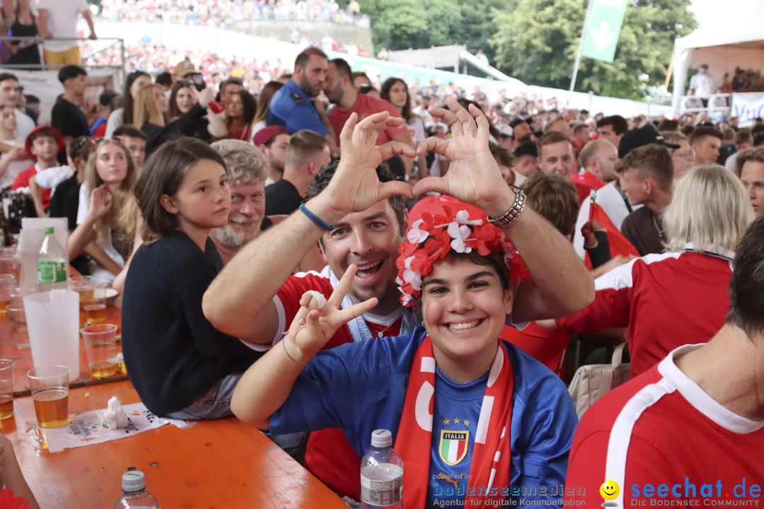 Europameisterschaft 2024: Schweiz-Italien 2:0: Arbon, 29.06.2024