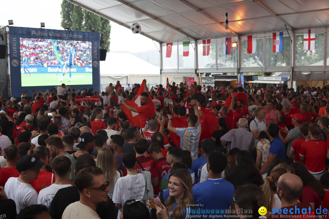 Europameisterschaft 2024: Schweiz-Italien 2:0: Arbon, 29.06.2024