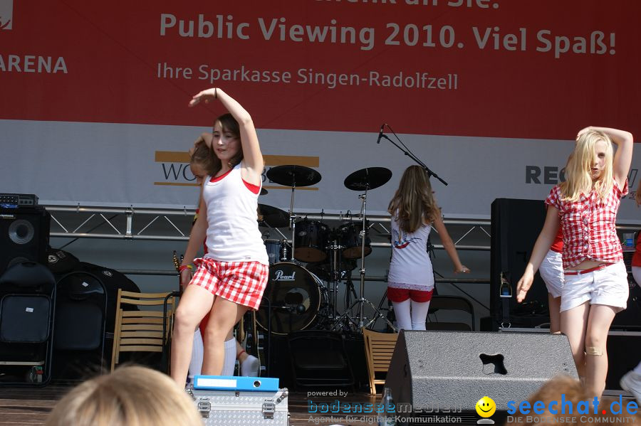 WM-2010: Deutschland-England (4:1): Stadthalle Singen, 27.06.2010