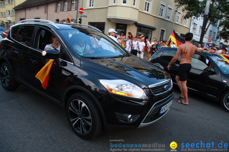 WM-2010: Deutschland-Argentinien (4:0): Singen, 03.07.2010