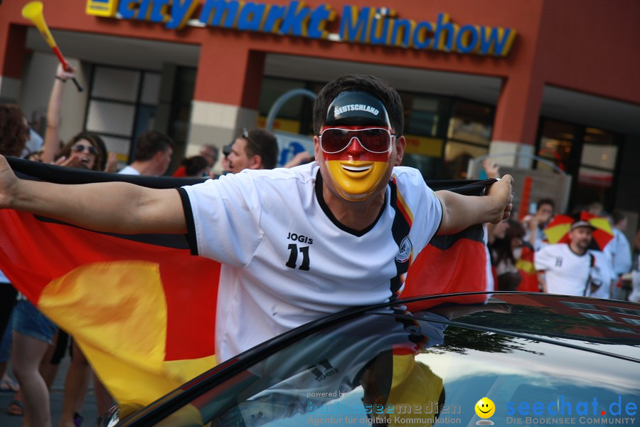 WM-2010: Deutschland-Argentinien (4:0): Singen, 03.07.2010