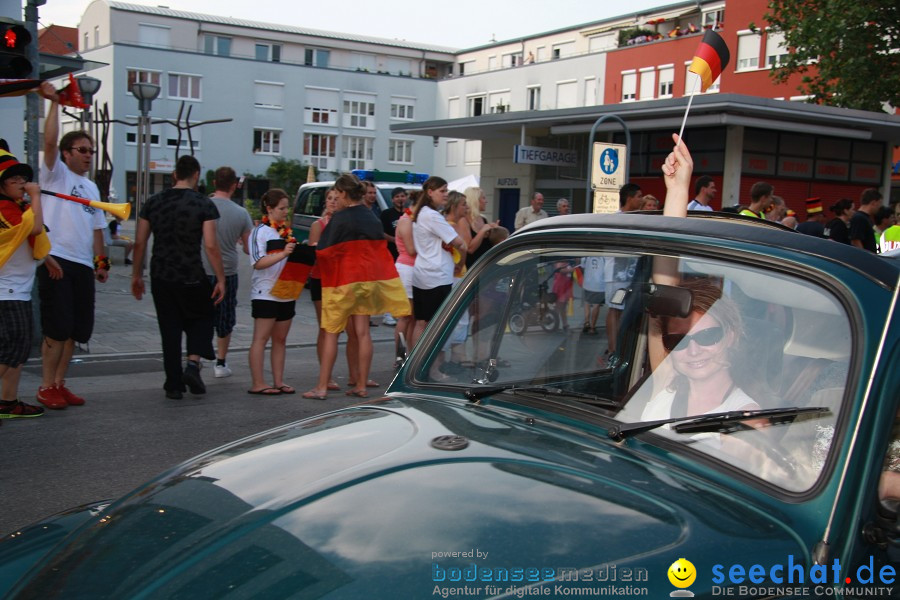 WM-2010: Deutschland-Argentinien (4:0): Singen, 03.07.2010