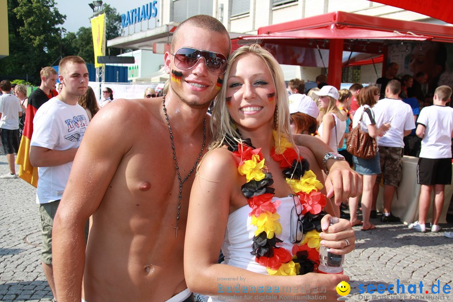 WM-2010: Deutschland-Argentinien (4:0): Singen, 03.07.2010