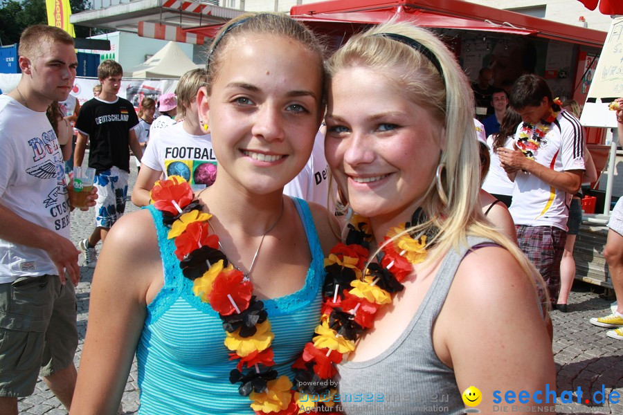 WM-2010: Deutschland-Argentinien (4:0): Singen, 03.07.2010