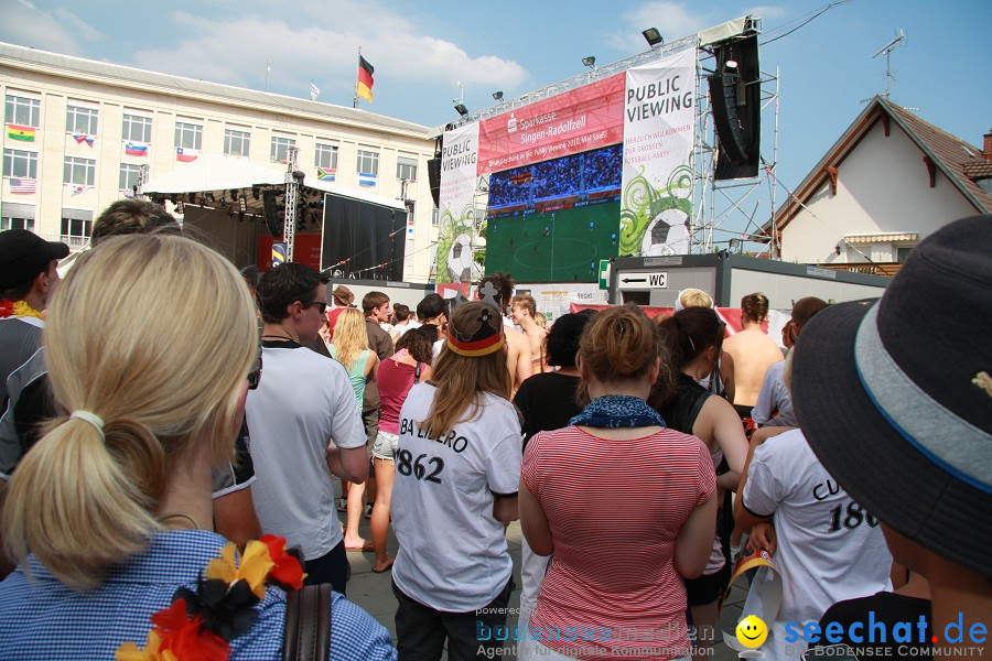 WM-2010: Deutschland-Argentinien (4:0): Singen, 03.07.2010
