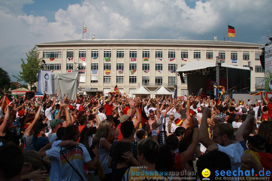 WM-2010: Deutschland-Argentinien (4:0): Singen, 03.07.2010