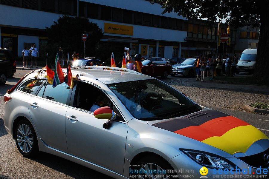 WM-2010: Deutschland-Argentinien (4:0): Friedrichshafen am Bodensee, 03.07.