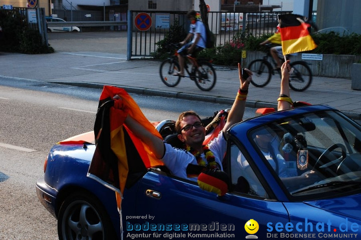 WM-2010: Deutschland-Argentinien (4:0): Friedrichshafen am Bodensee, 03.07.