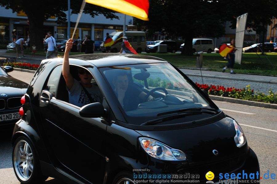 WM-2010: Deutschland-Argentinien (4:0): Friedrichshafen am Bodensee, 03.07.