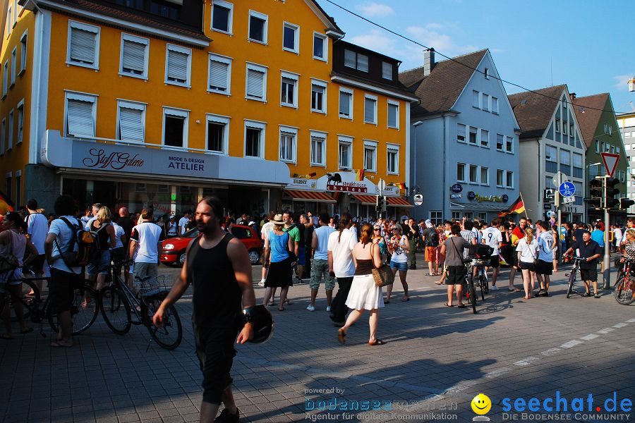 WM-2010: Deutschland-Argentinien (4:0): Friedrichshafen am Bodensee, 03.07.