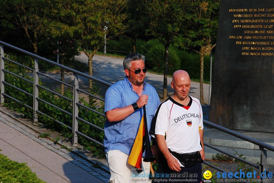 WM-2010: Deutschland-Argentinien (4:0): Friedrichshafen am Bodensee, 03.07.
