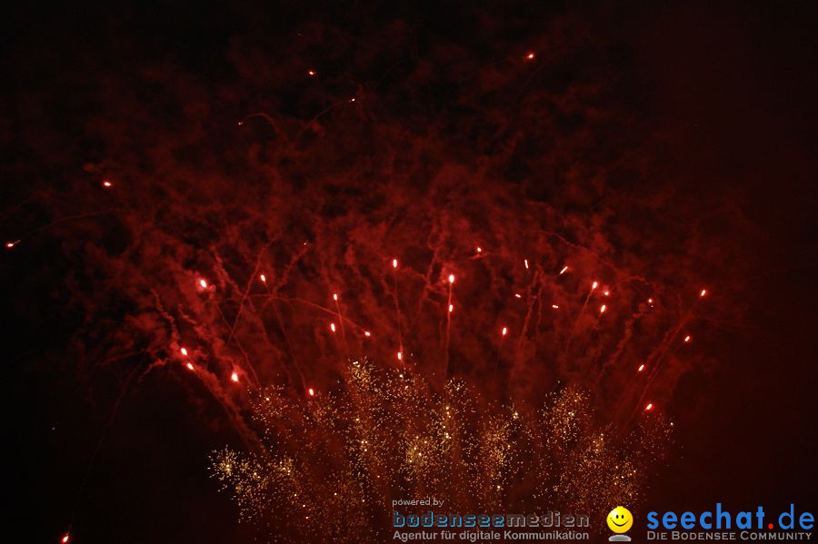 Schlossseefest 2010 mit Feuerwerk: Salem, 31.07.2010