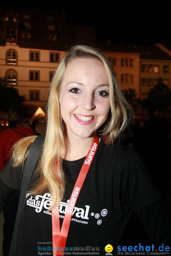 das festival 2010 mit Sophie Hunger und Stephan Eicher: Schaffhausen, 06.08