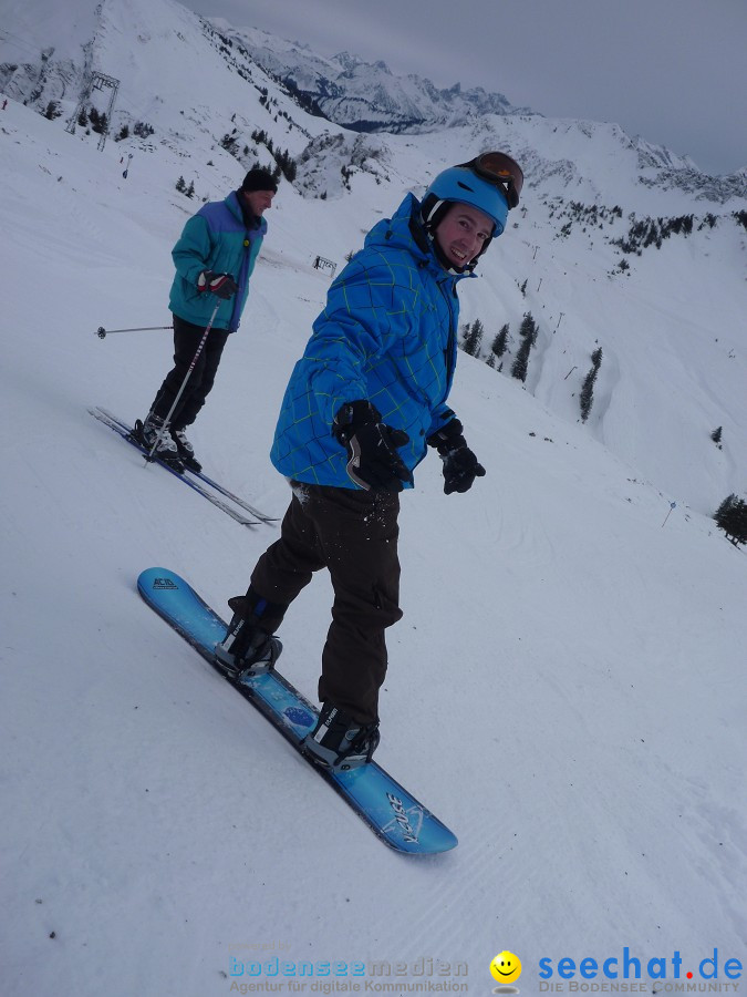 DIEDAMSKOPF - SKITAG: Au-Schoppernau-Oesterreich, 28.12.2010