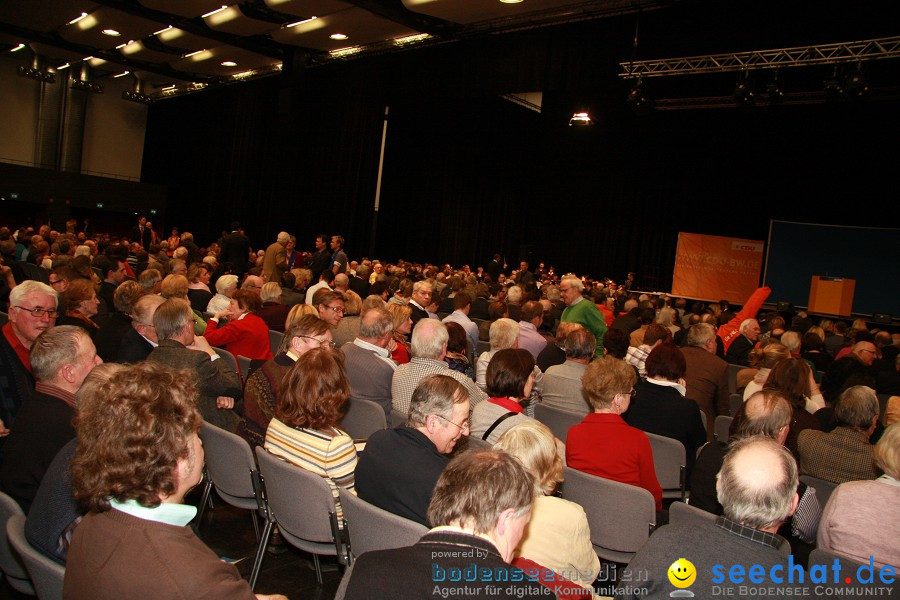 Kanzlerin Angela Merkel - CDU Wahlkampf: Ravensburg, 14.02.2011