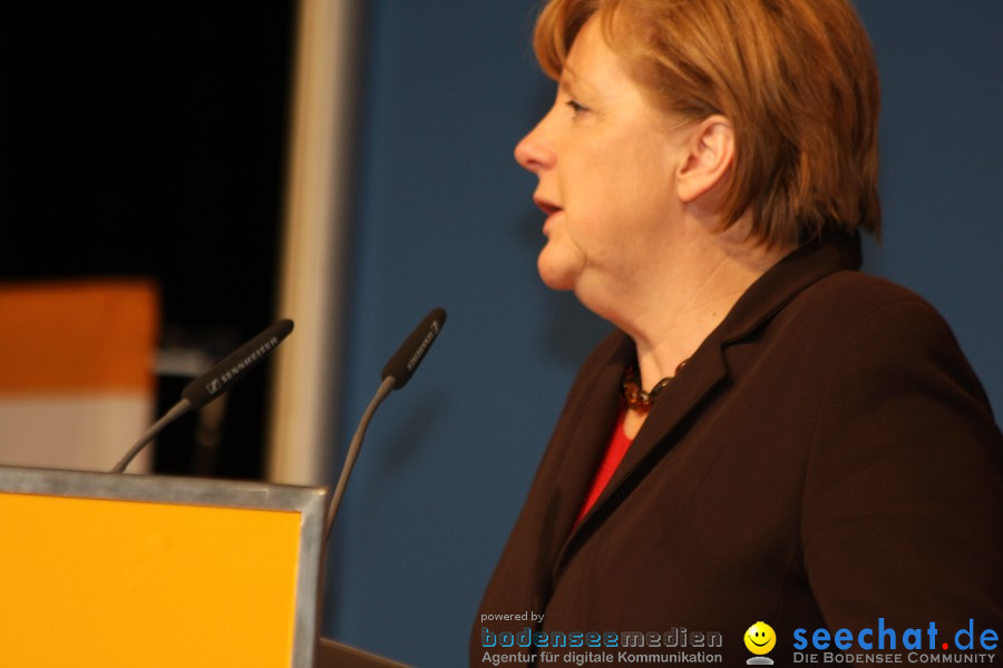 Kanzlerin Angela Merkel - CDU Wahlkampf: Ravensburg, 14.02.2011