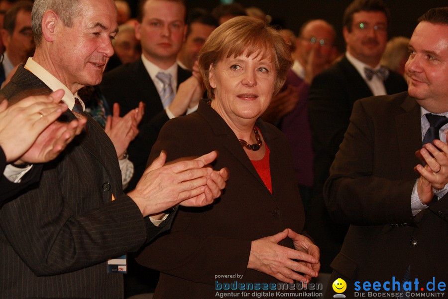 Kanzlerin Angela Merkel - CDU Wahlkampf: Ravensburg, 14.02.2011