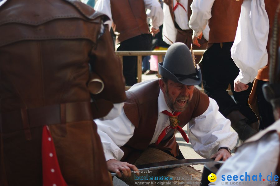 Narrenbaumstellen: Stockach am Bodensee, 03.03.2011