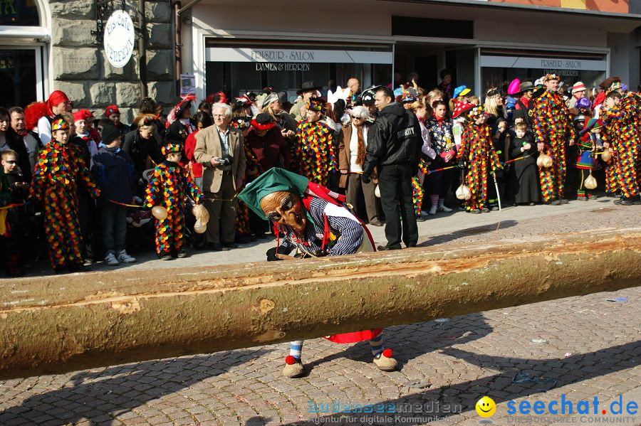 Narrenbaumstellen: Stockach am Bodensee, 03.03.2011