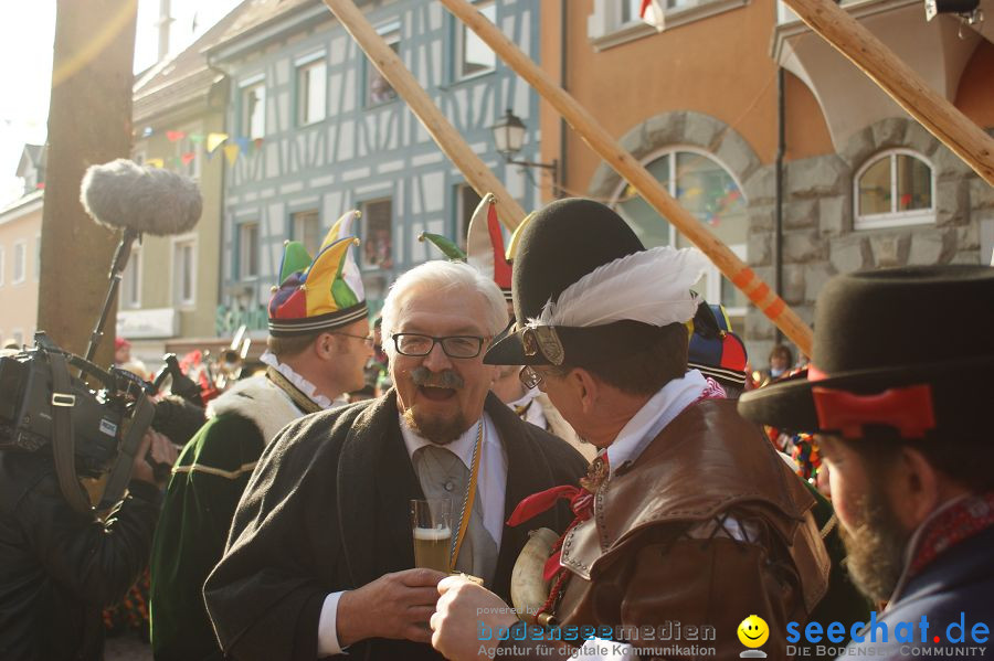 Narrenbaumstellen: Stockach am Bodensee, 03.03.2011