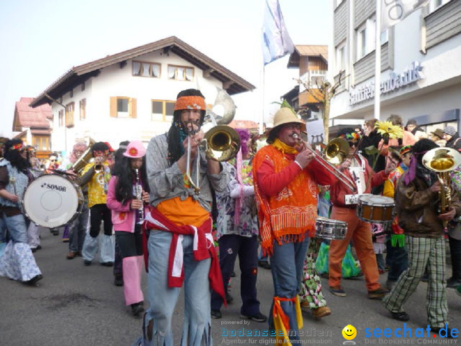 Faschingsball und Umzug: Oberstdorf bei Ravensburg, 06.03.2011