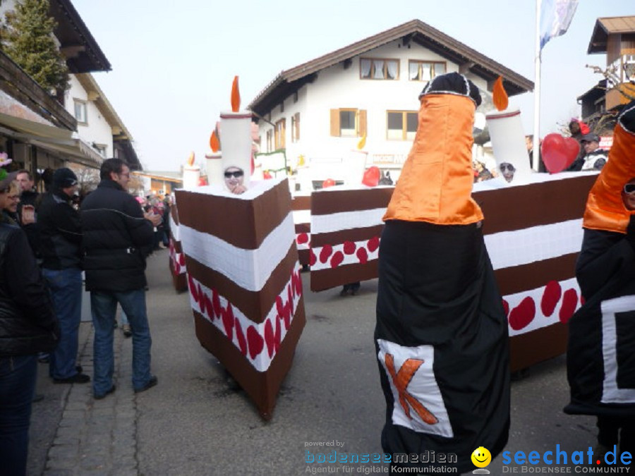 Faschingsball und Umzug: Oberstdorf bei Ravensburg, 06.03.2011