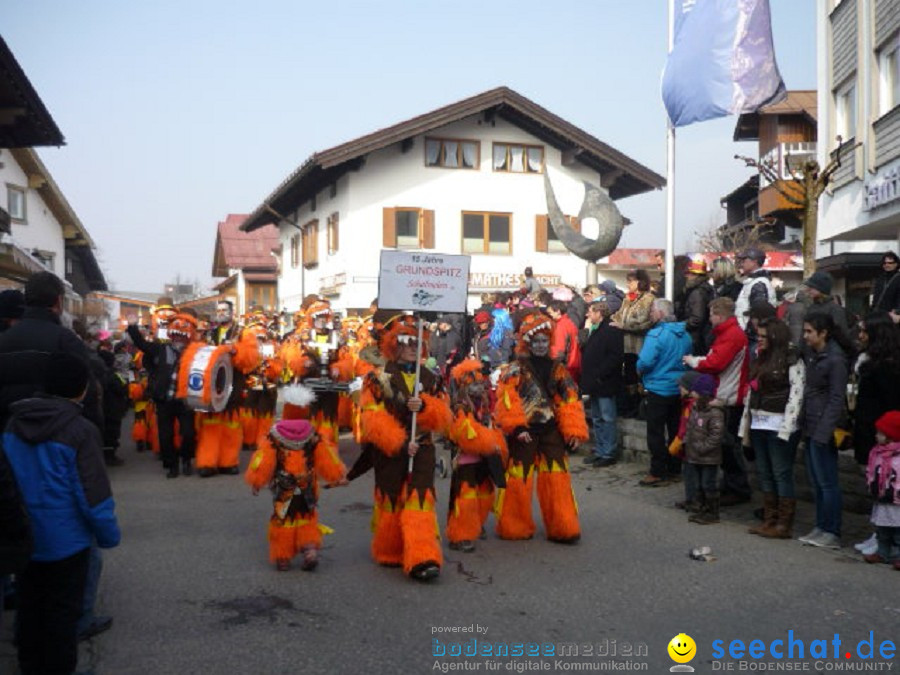 Faschingsball und Umzug: Oberstdorf bei Ravensburg, 06.03.2011